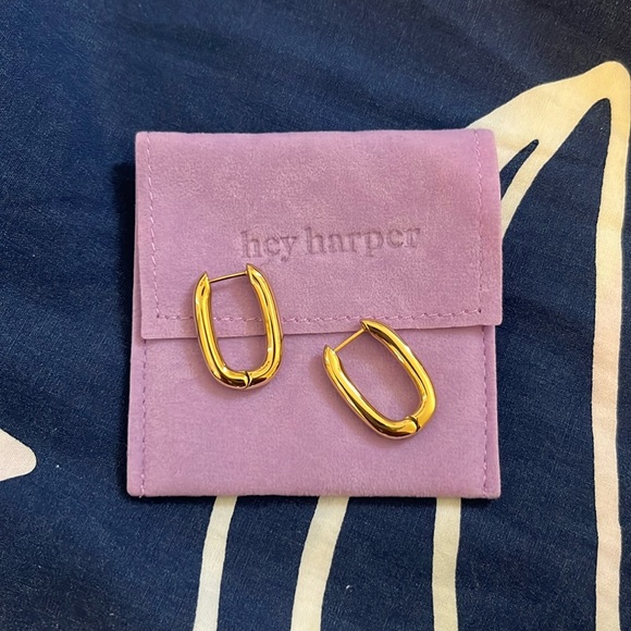 !!Never Worn!! Hey Harper Chunky Hoops - Picture 1 of 4